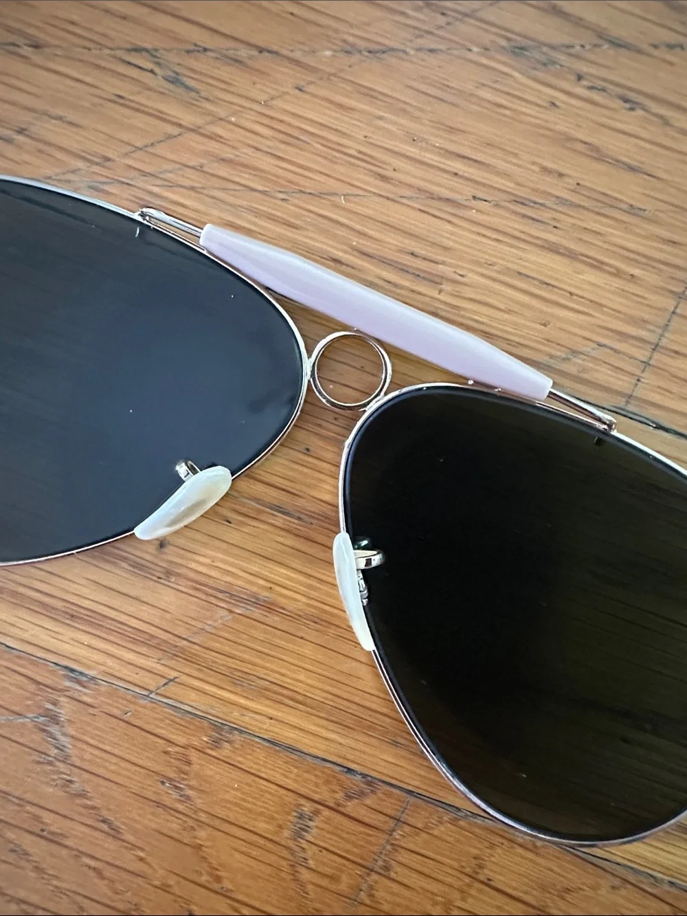 Ray-Ban RB3138 Shooter Aviator Sunglasses Gold + Case